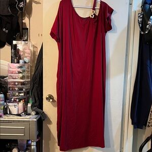 Elegant Red Women's Dress